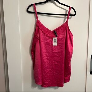 Torrid Fuchsia Lace Trim Camisole